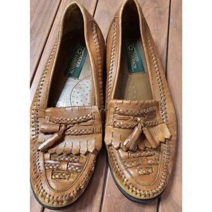Vintage Roger Staubach Men's Loafers Leather Tassel Shoes Tyler‎ Brazil Size 8